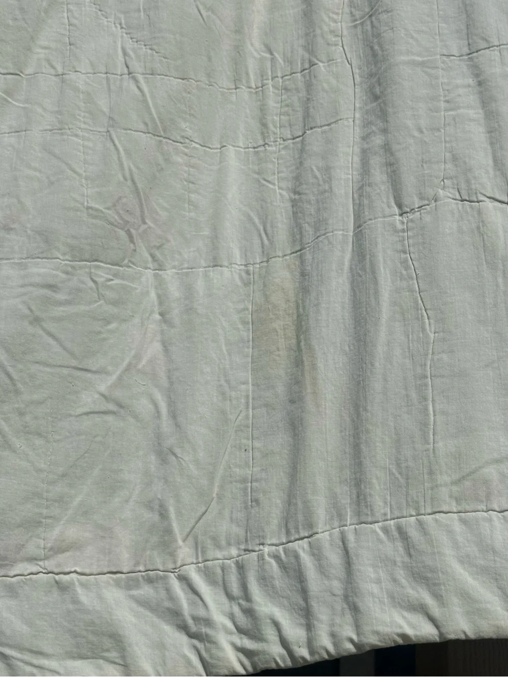 Vintage Handmade Star Quilt Full Queen 80x98 Floral Cottage Hand Quilted